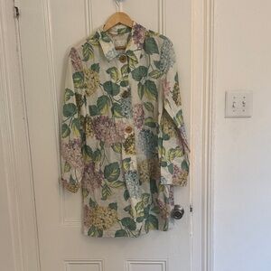 anthropologie hydrangea rain jacket